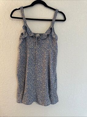 American Eagle Outfitters Blue Floral Mini Dress